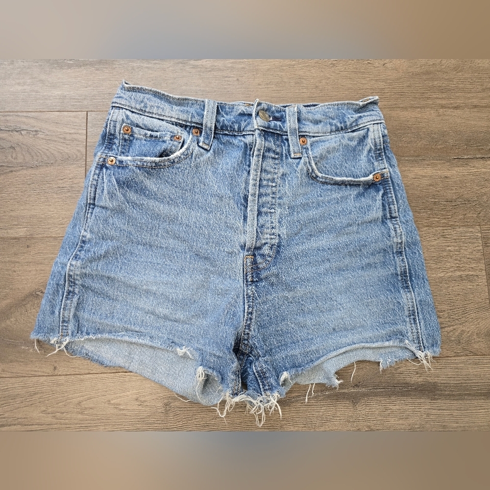 Gap Cheeky Short Sky High Cut Off Women's Size 26 Vacation Beach Summer